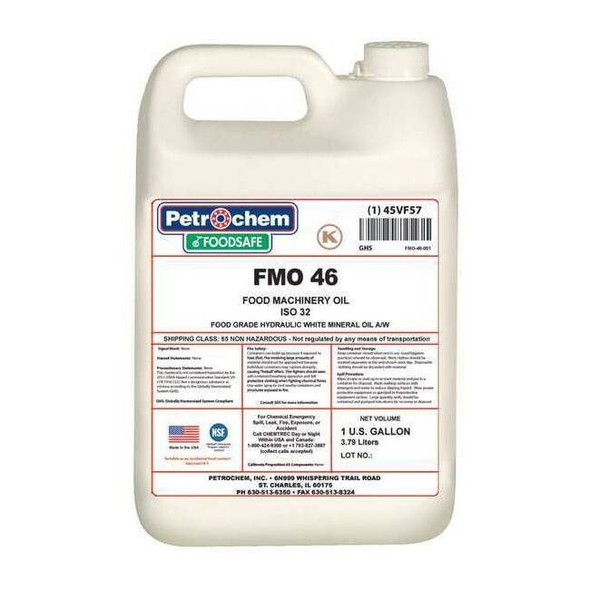 Petrochem 1 gal Pail, Hydraulic Oil, 46 ISO Viscosity, 15W SAE FMO 46-001