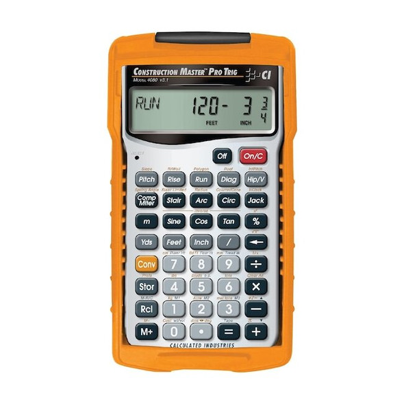 Calculated Industries Construction Calculator,6 Lx3 1/4 In W 4080