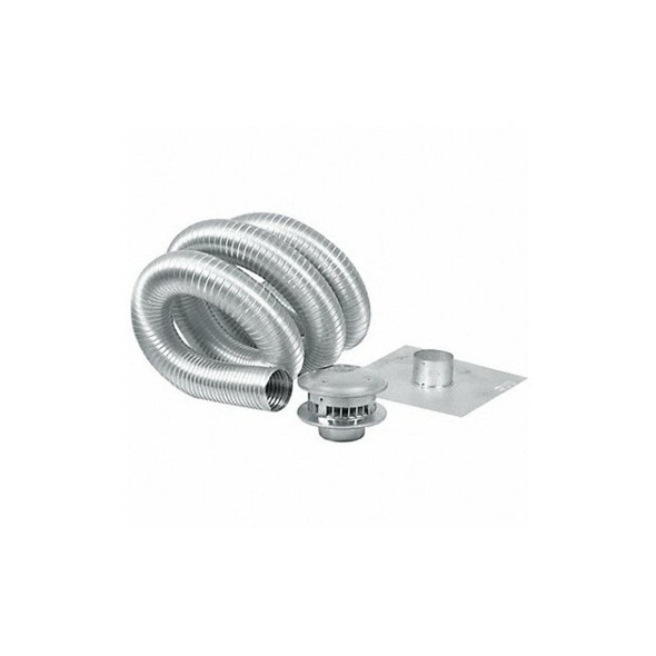 Ameri-Vent Chimney Liner,4" x 35 ft.,Aluminum 4ALK35