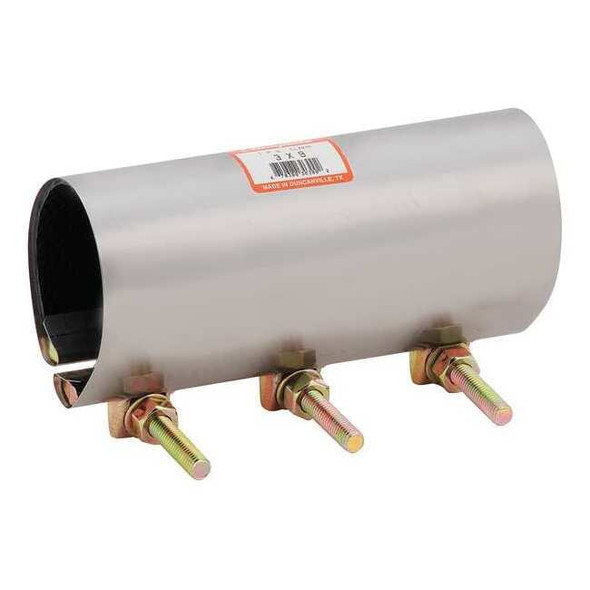 Manufacturer Varies Repair Clamp,Three Bolt,2 1/2 In,304SS 330-099