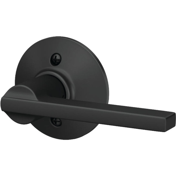 Schlage Latitude Lever Matte Black Non-Turning Lock