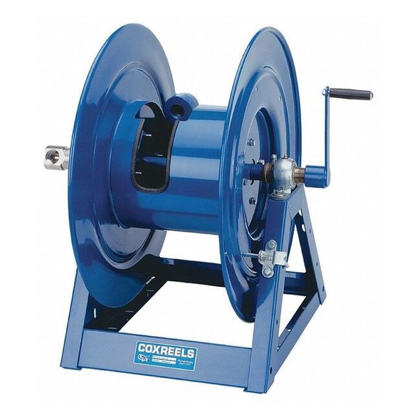 Coxreels Hand Crank Hose Reel,200 ft,1" ID,Blue 1175-6-200