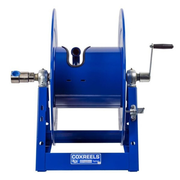 Coxreels Hand Crank Hose Reel,200 ft,1" ID,Blue 1175-6-200