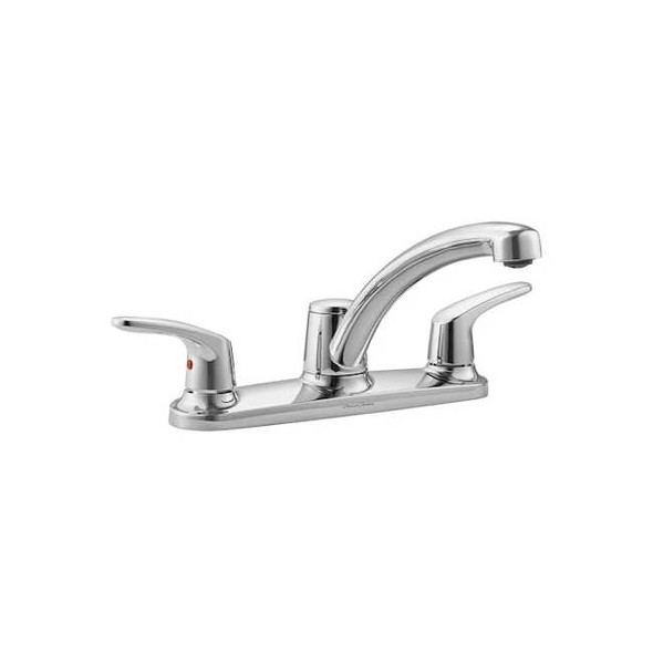 American Standard Low Arc Kitchen Faucet, Manual, 8" Mount, 3 Hole 7074500.002