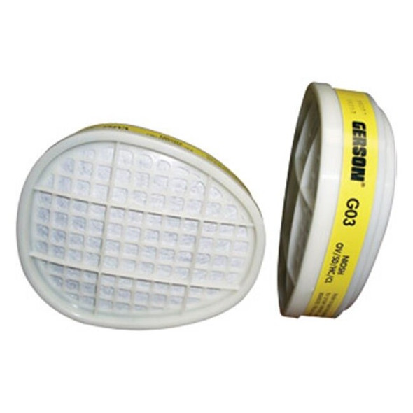 Gerson® Signature™ Select™ Cartridges, Organic Vapor/Acid Gas, 2/Pkg