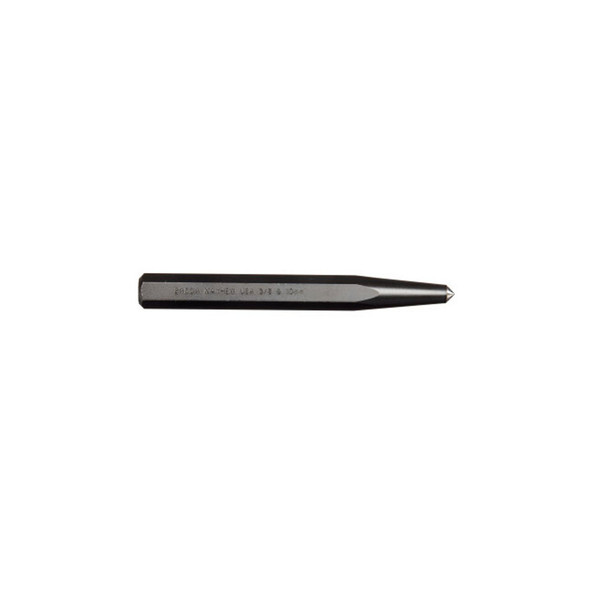 Center Punch - Full Finish, 6-1/4 in, 3/8 in Tip, Alloy Steel