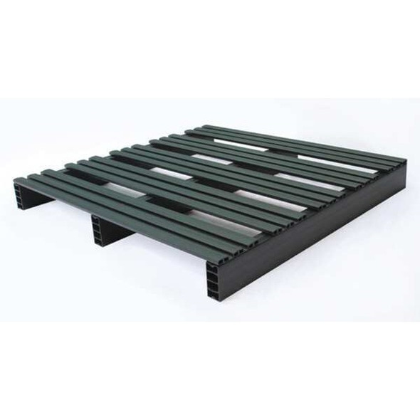 Recycled Rigid PVC Pallet, 36 in L, 36 in W, 4 in H, 500 lb Dynamic