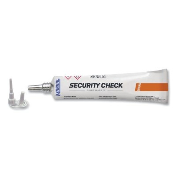 Security Check Paint Marker, Black, Extended Plastic Tip