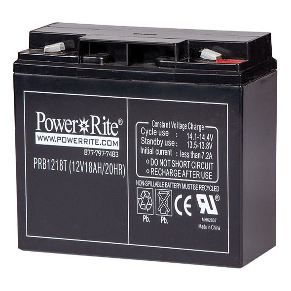 Power Rite® Battery, 12V, 18 Ah, 1/Each
