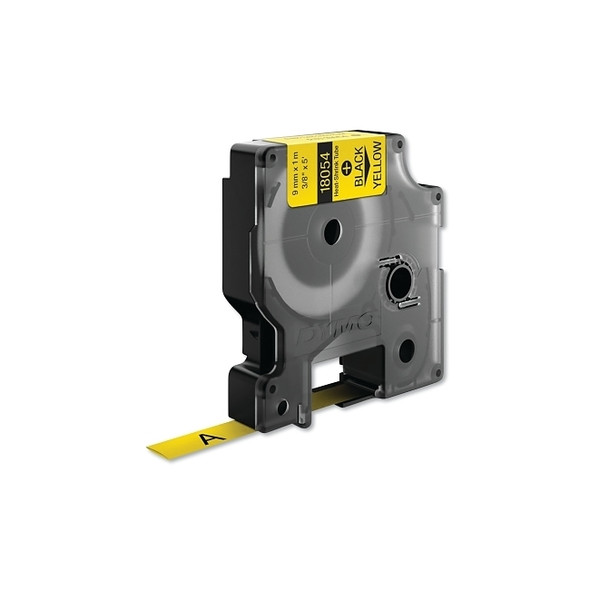 Industrial Rhino™ Vinyl Label Cartridge, 3/4 in W x 18 ft L, Black Print on White Background