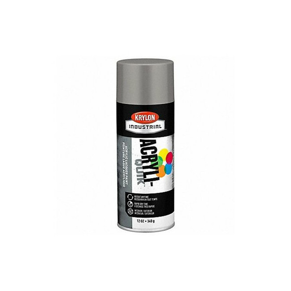 Krylon Industrial Spray Paint, Smoke Gray, Gloss, Solvent, 12 oz K01608A07