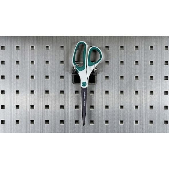 1 In. Double Rod 90 Degree Bend Stainless Steel Pegboard Hook for Stainless Steel LocBoard, PK3