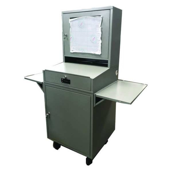 Manufacturer Varies Mobile Computer Cabinet,Light Gry,PC,Stl 462D22