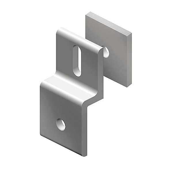 Fath Mesh Panel Retainer,Anodized,Aluminum 093P40LN