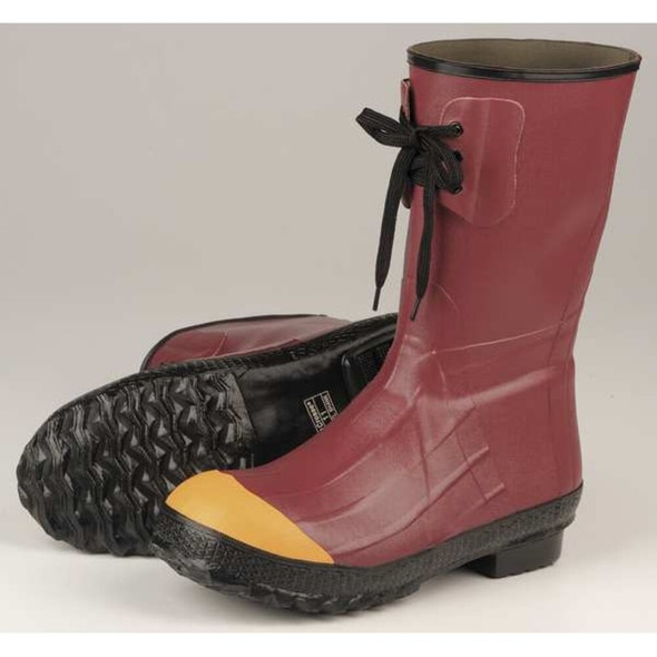 Men's LaCrosse PAC Rubber Boot, Steel Toe, 12" Height, Red, 13  00223120-13