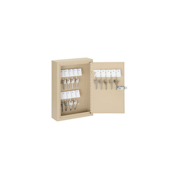 Global Industrial Key Cabinet - 30 Keys Sand
