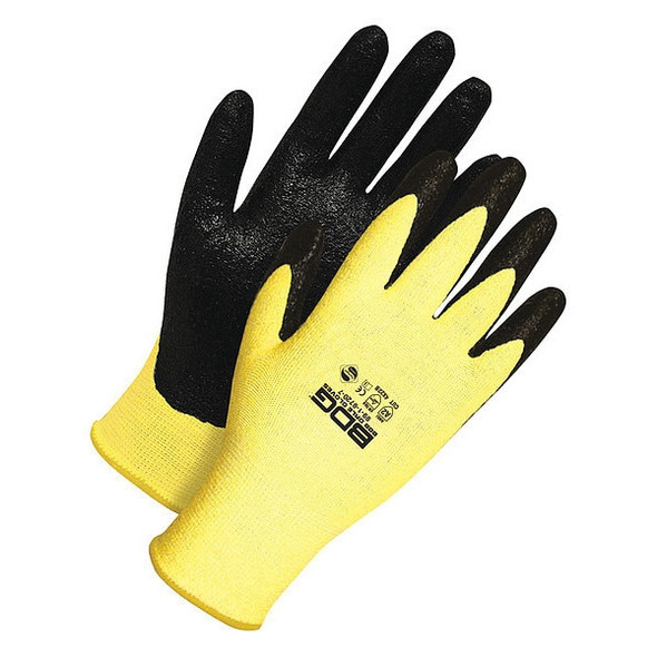 Coated Cut-Resistant Gloves, Cut Level A3 ,Dipped ,Foam Nitrile ,Rough ,L 1 PR