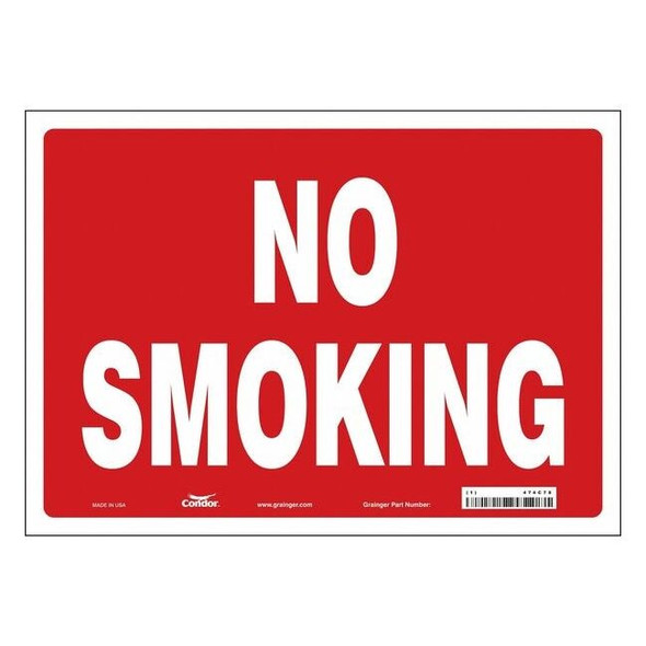 Safety Sign, 10" H, 14 in W, Vinyl, Horizontal Rectangle, English, 474C78