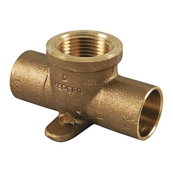 Nibco Drop Ear Tee,Low Lead Cast Bronze 7125LF-34