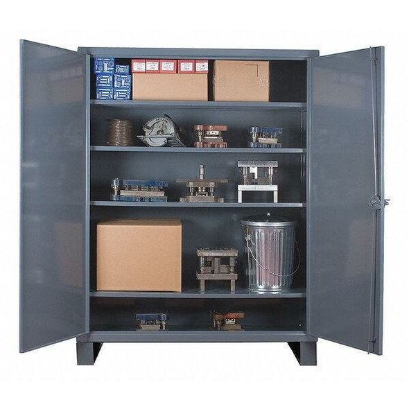 Durham Mfg Storage Cabinet,78"x72"x24",Gray,4Shlv HDC-247278-4S95