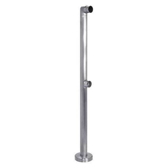 Lavi Industries Double Line Guardrail Post End,SS,42" H 49-D132/4
