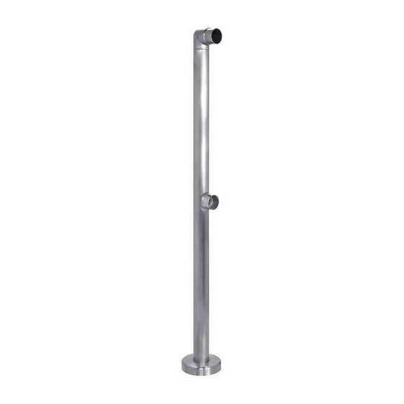 Lavi Industries Double Line Guardrail Post End,SS,42" H 49-D132/4