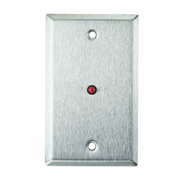 Alarm Controls Wall Plate,Single Gang,Stainless Steel RP-28