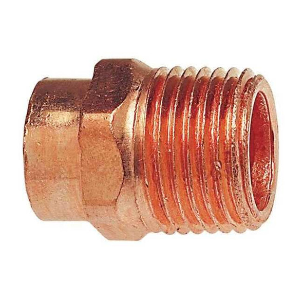 Nibco 1/4" NOM C x 1/2" MNPT Copper Adapter 604R 1/4X1/2