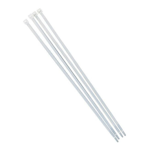 Brady Cable Tie, 7 in L, White, Nylon, 50 lb Strength, 100 PK 81762