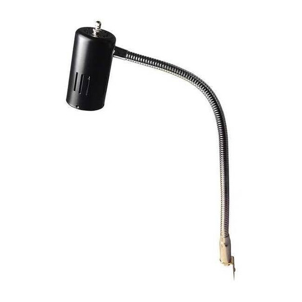 Lumapro Task Light, LED, 6.5W, BLK, 18in, Gooseneck 33HP79