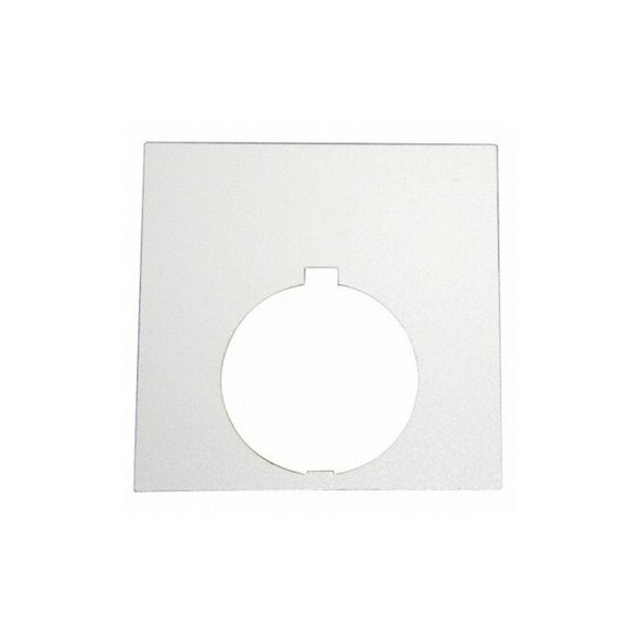 Eaton Legend Plate, Black/White/Silver, Square 10250TSP76
