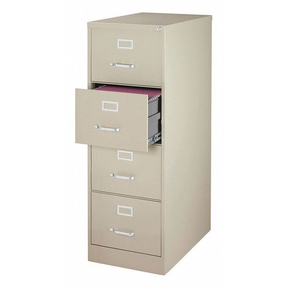 Hirsh 18" W 4 Drawer Vertical File Cabinet, Putty,  Legal 17548
