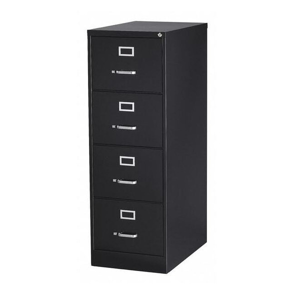Hirsh 18" W 4 Drawer Vertical File Cabinet, Black,  Legal 16702