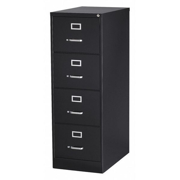 Hirsh 18" W 4 Drawer Vertical File Cabinet, Black,  Legal 16702