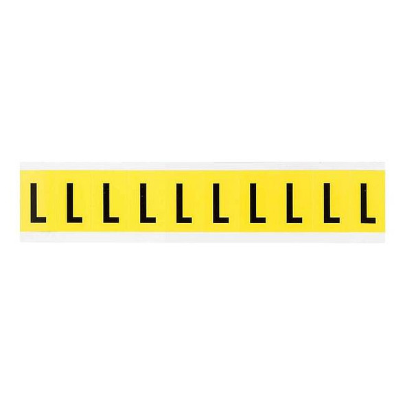 Brady LetterLabel,Vinyl,1-1/2inH,7/8inW 3430-L