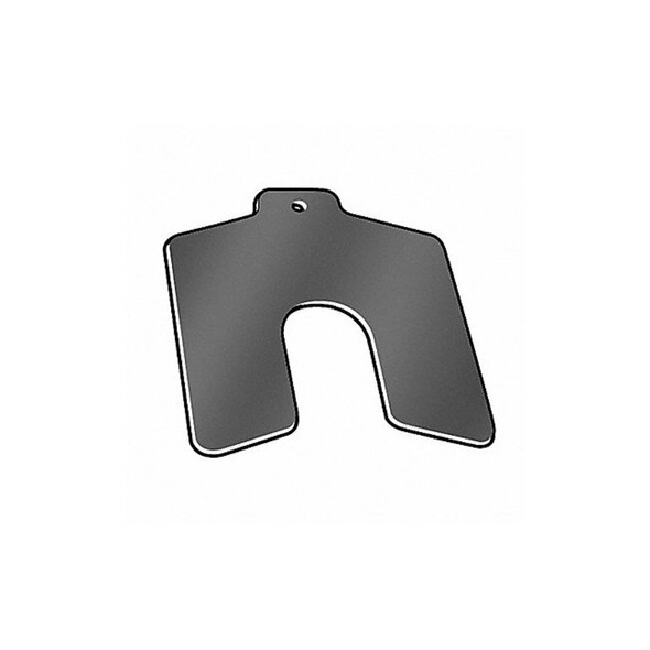Precision Brand Slotted Shim with Tab A-2"x2", 0.0005" Thickness, Pk20 42117