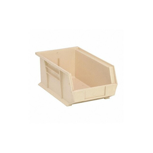 Quantum Storage Systems Hang and Stack Bin,Ivory,PP,6 in QUS241IV Quantum Storage Systems Hang and Stack Bin,Ivory,PP,6 in QUS241IV