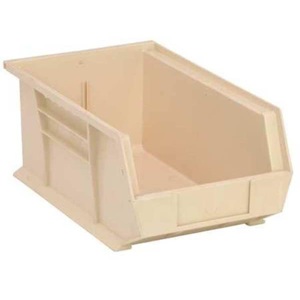 Quantum Storage Systems Hang and Stack Bin,Ivory,PP,6 in QUS241IV