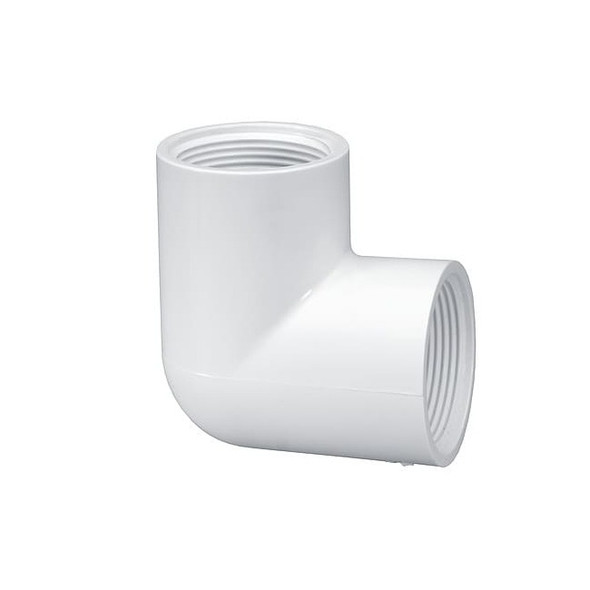 Westlake Pipe & Fittings PVC, 90 Elbow, 1 in NPT, 1 in NPT 408010