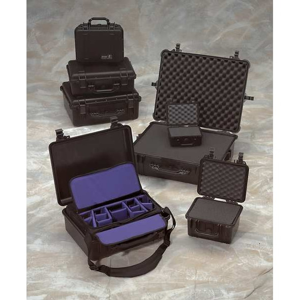 Pelican Gray Protective Case, 10.62"L x 9.68"W x 4.87"D 1200