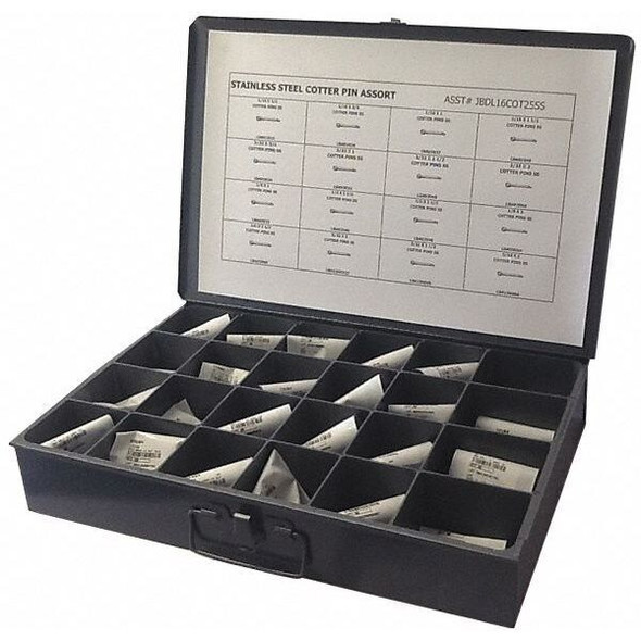Manufacturer Varies Pin Assortment,16 Sizes,1125 pcs. JBDL16COT25SS