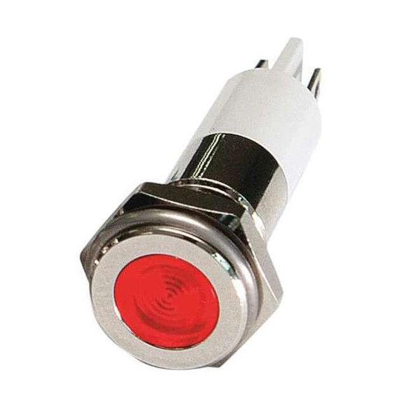 Manufacturer Varies Flat Indicator Light,Red,12VDC 24M093