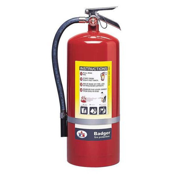 Badger Fire Extinguisher,Steel,Red,ABC B20M