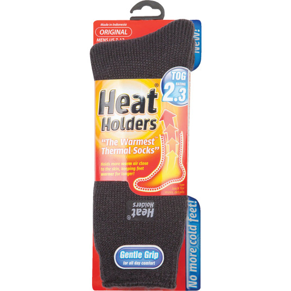 Heat Holders Men's 7 to 12 Charcoal Thermal Sock MHHORGCHA - CHARCOAL 724506