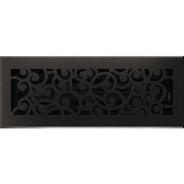 Imperial Wonderland 4 In. x 12 In. Cast Iron Steel Floor Register RG3375