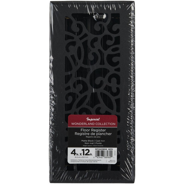 Imperial Wonderland 4 In. x 12 In. Cast Iron Steel Floor Register RG3375 435189