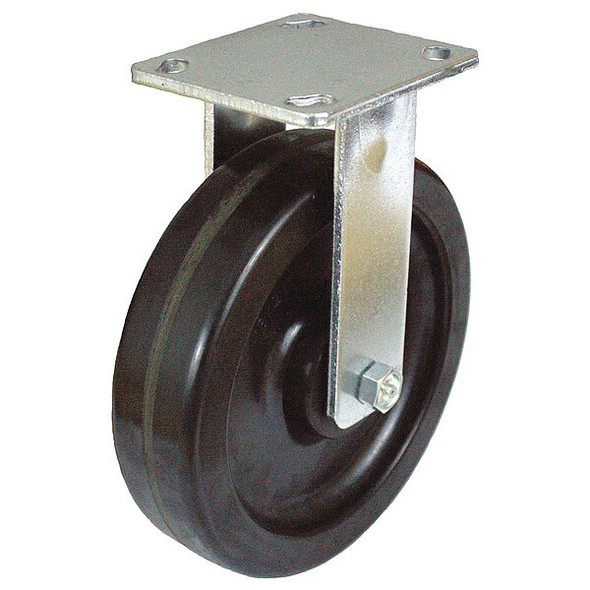 NSF-Listed Plate Caster,1200 lb. Ld Rating,Roller