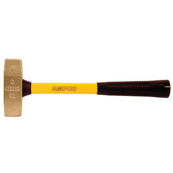 Ampco Safety Tools Dbl Face Engineers Hammer,Non-Spark,3 lb H-17FG