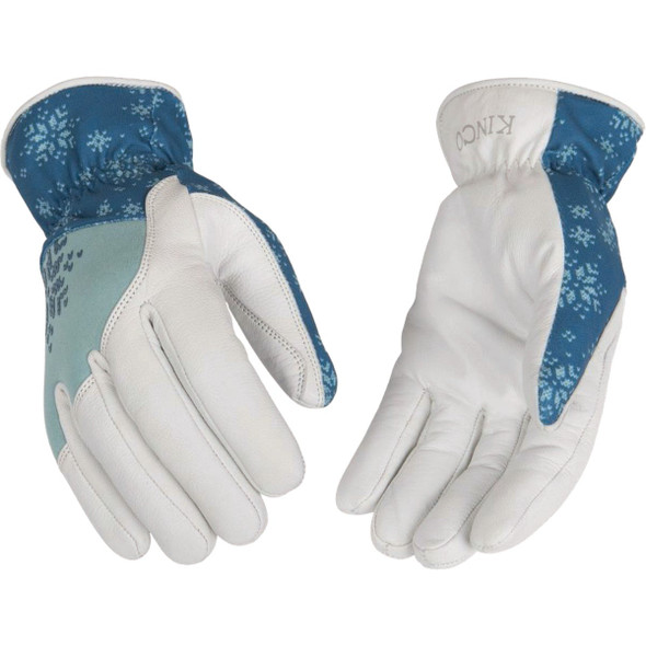 KincoPro Women's Medium Pearl Premium Grain Goatskin Thermal Insulated Glove