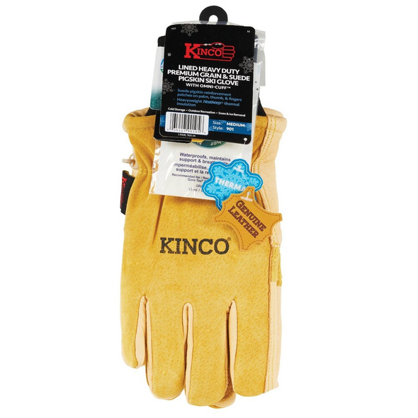 Kinco Men's Medium Premium Pigskin Thermal Insulated Winter Work Glove 901-M 723644